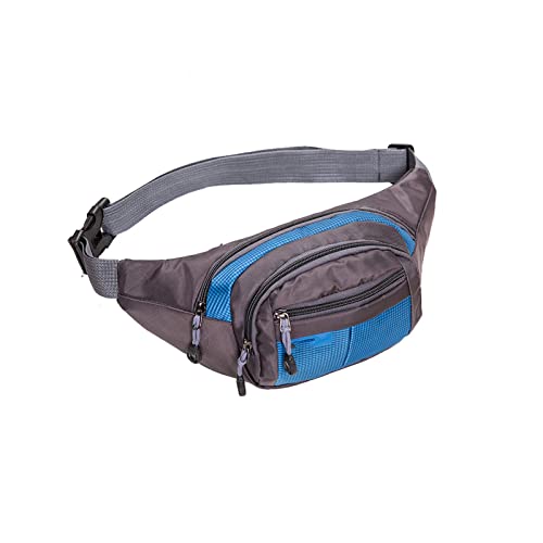 ALEjon Gürteltasche für Herren, Nylon, tragbare Hüfttaschen, Damen-Outdoor-Sport-Hüfttaschen, wasserdichte Hüfttaschen (Farbe: Blau) von ALEjon