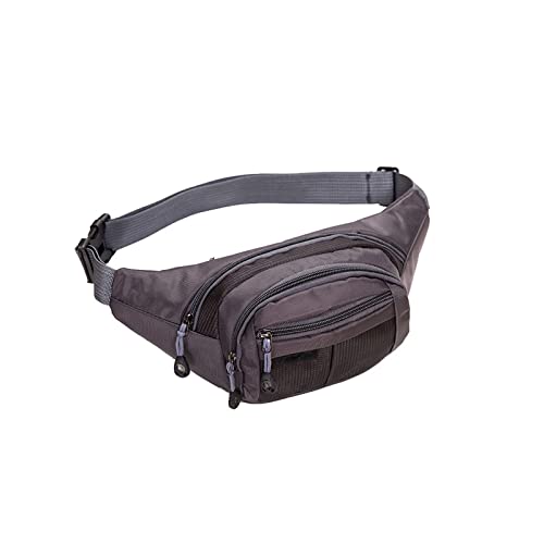 ALEjon Gürteltasche für Herren, Nylon, tragbare Hüfttaschen, Damen-Outdoor-Sport-Hüfttaschen, wasserdichte Hüfttaschen (Farbe: Schwarz) von ALEjon