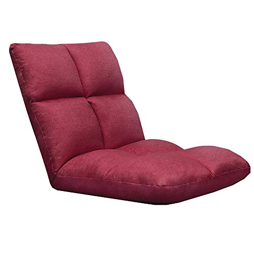 ALEjon Sessel ZR- Boden-Sofa-Stuhl, 5 Positionen, Verstellbarer Lazy Chair, klappbarer Liegestuhl, Spiel, Lesen, Meditationsstuhl (Farbe: A) von ALEjon