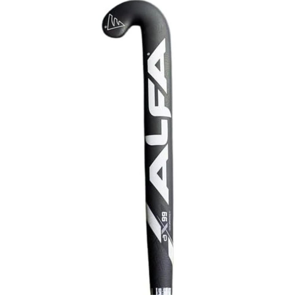 ALFA Eishockeyschläger AX-99 Hockeyschläger 36,5" Schwarz 100 % Carbon Elite-Kontrolle (Senior Composite Feldhockeyschläger für Profispieler, 36,5", 100 % Carbon, Farbe: Schwarz, High-End-Konstruktion, Unisex) Mehrere Bow-Optionen, präzise Carbon-Layer, optimales Balanceprofil von ALFA