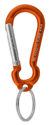 Mini Ring 6 cm (Materialkarabiner) - Aliens, Farbe:orange von Aliens