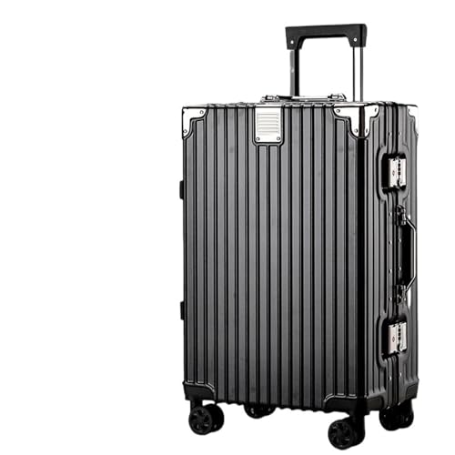 ALLC Koffer Hartschalen-Handgepäck, Leichter, verdickter, robuster Koffer aus Aluminiumlegierung, Reisegepäck, Anti-Fall-Koffer Koffer für Unterwegs (Color : D, Size : 26in) von ALLC