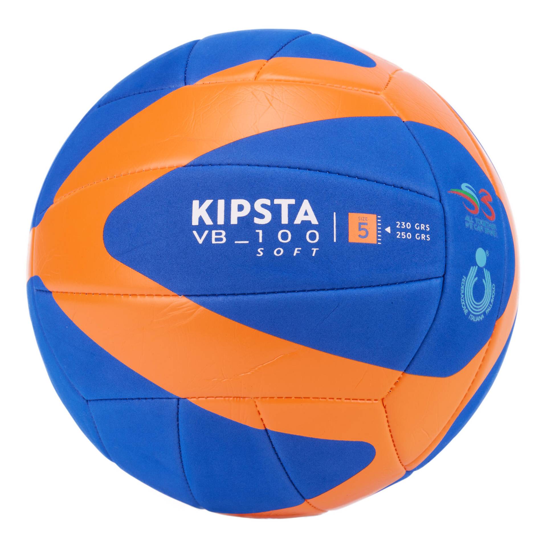 Volleyball 230–250 g - V100 Soft blau/orange von ALLSIX