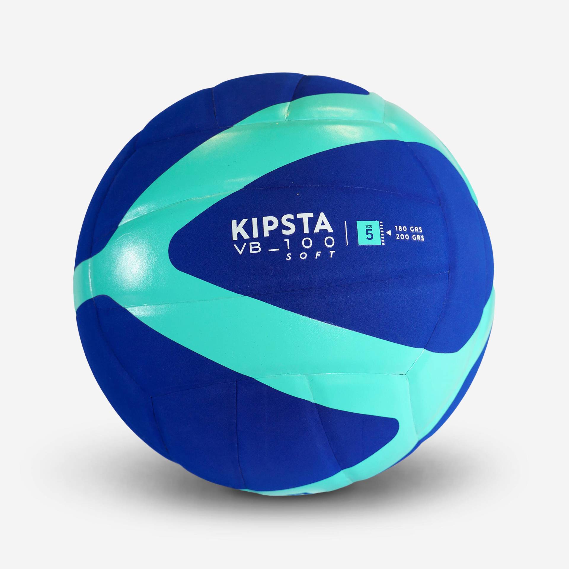 Volleyball V100 Soft 180–200 g 4–5 Jahre blau von ALLSIX