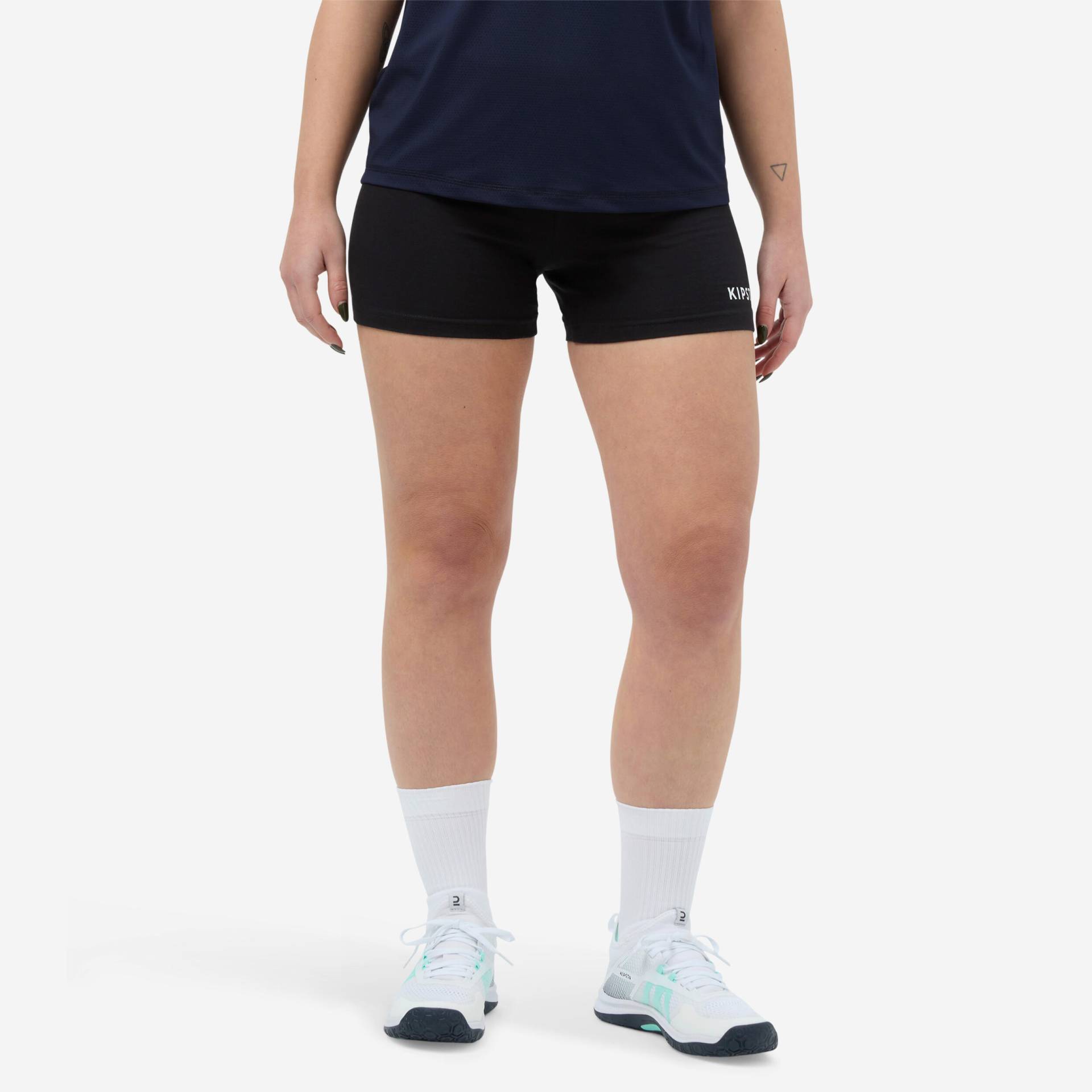 Damen Volleyball Shorts - VSH100 schwarz von ALLSIX