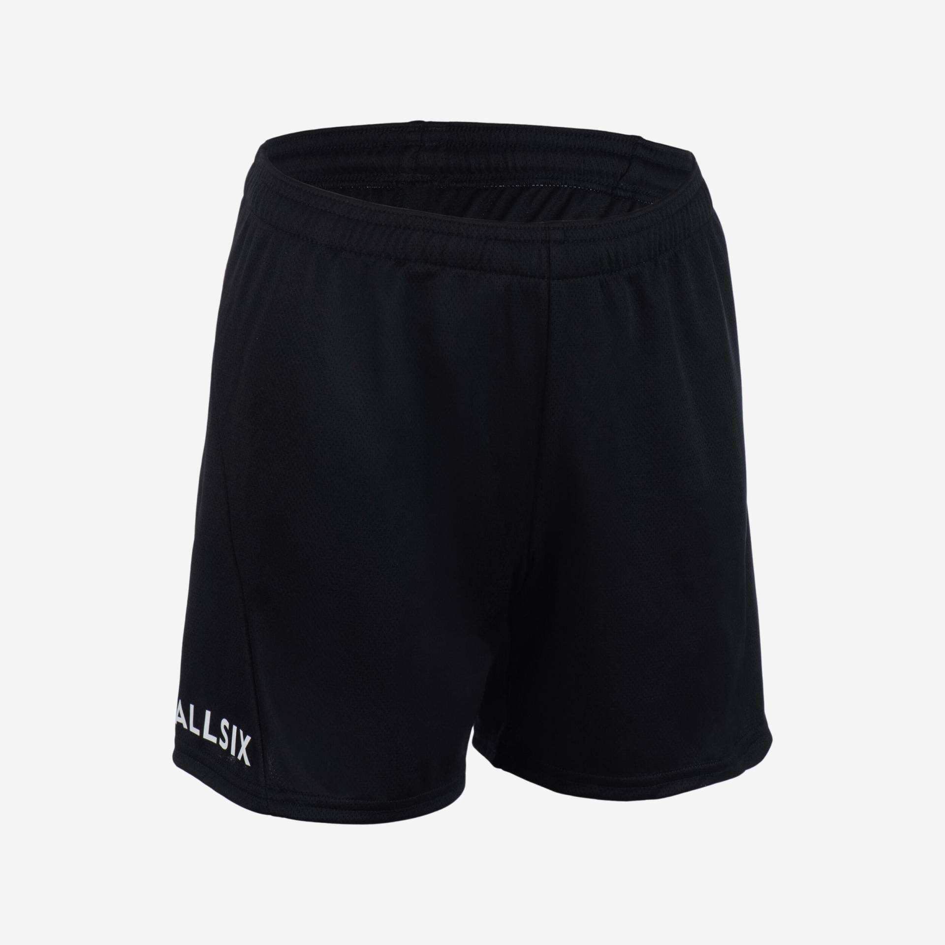 Volleyballshorts V100 Jungen schwarz von ALLSIX