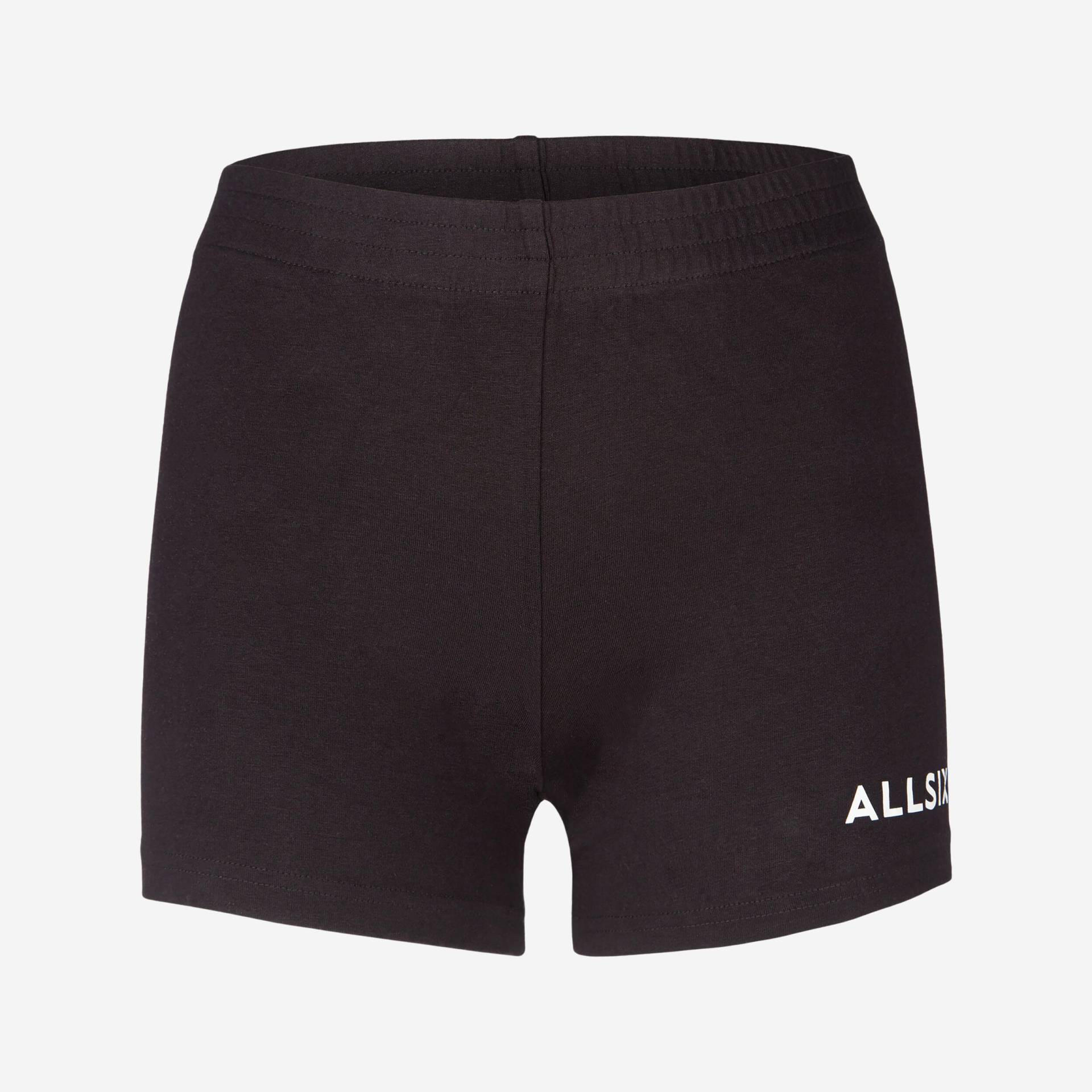 Volleyballshorts V100 Mädchen schwarz von ALLSIX