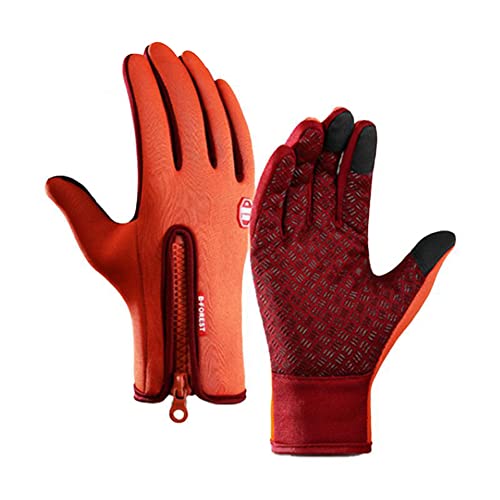 ALMAK Touchscreen-Handschuhe, Unisex, wasserdicht, warm, Fleece-Handschuhe im Winter, für Radfahren, Sport, Fahren, warme Fleece-Handschuhe im Winter von ALMAK
