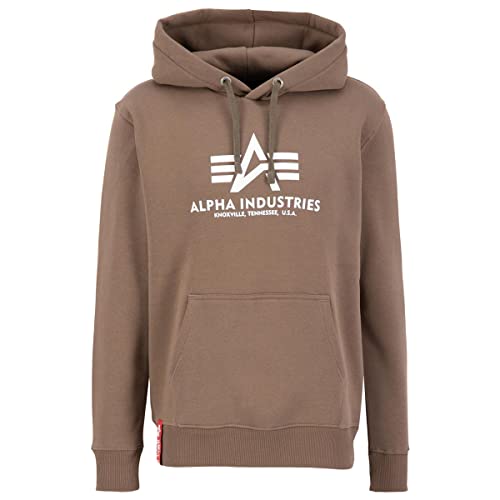 Alpha Industries Basic Hoody Kapuzensweat für Herren Taupe, 3XL von ALPHA INDUSTRIES