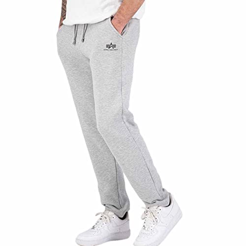 Alpha Industries Basic Jogger SL S Leg Jogginghose für Herren Grey Heather von ALPHA INDUSTRIES
