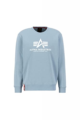 Alpha Industries Basic Sweater Sweatshirt für Herren Greyblue von ALPHA INDUSTRIES