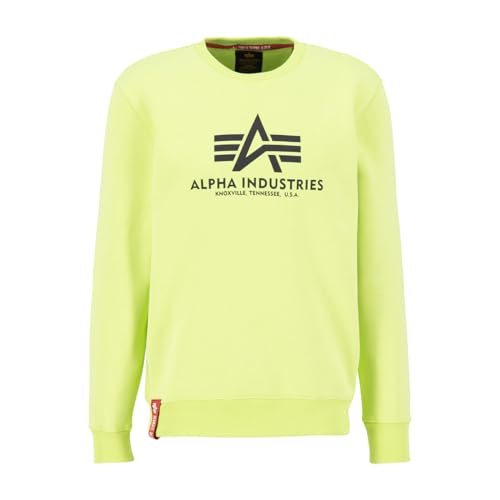 Alpha Industries Basic Sweater Sweatshirt für Herren Hornet Green von ALPHA INDUSTRIES