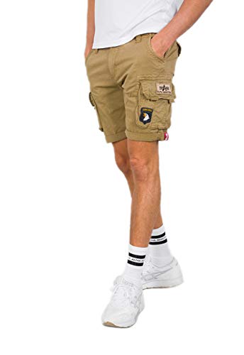 Alpha Industries Crew Short Patch Short für Herren Sand von ALPHA INDUSTRIES