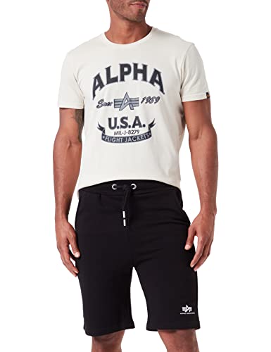 Alpha Industries Herren Basic Short SL Bermuda, Black, XL von ALPHA INDUSTRIES