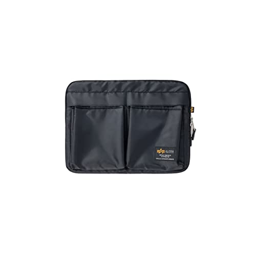 Alpha Industries Label Notebook Bag praktische Laptoptasche Black von ALPHA INDUSTRIES