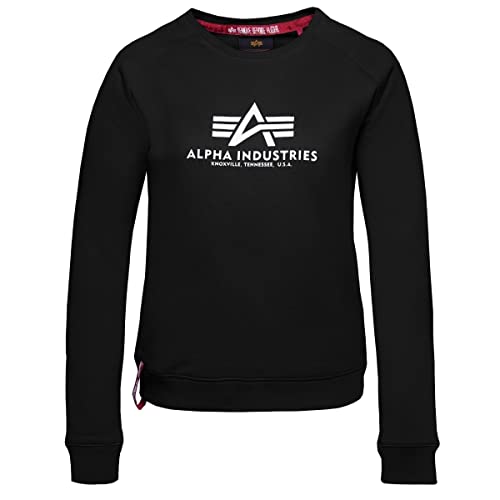 Alpha Industries New Basic Sweater Wmn Sweatshirt für Damen Black von ALPHA INDUSTRIES