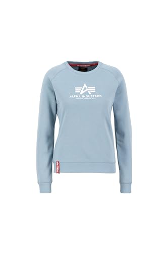 Alpha Industries New Basic Sweater Wmn Sweatshirt für Damen Greyblue von ALPHA INDUSTRIES