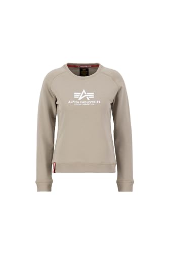 Alpha Industries New Basic Sweater Wmn Sweatshirt für Damen Vintage Sand von ALPHA INDUSTRIES