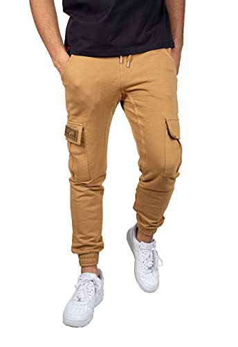 Alpha Industries Terry Jogger Jogginghose für Herren Khaki von ALPHA INDUSTRIES