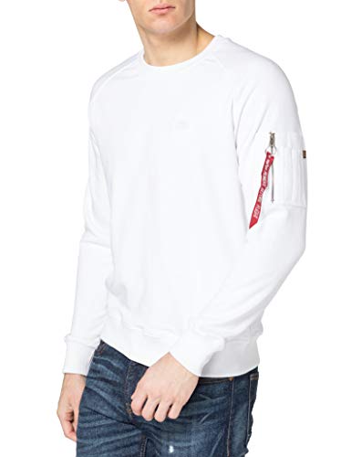 Alpha Industries X-Fit Sweat Sweatshirt für Herren White von ALPHA INDUSTRIES