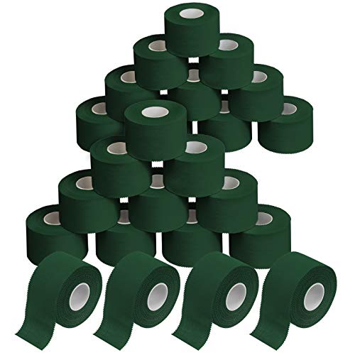 ALPIDEX 24 Rollen Sport Tape Set 3,8 cm x 10 m Gelenk Tapeverband Viele Farben Reißbares Unelastisches Sporttape Hautfreundlich Handball Fußball Volleyball, Farbe:grün von ALPIDEX