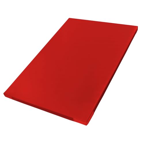 ALPIDEX 10 x Turnmatte 200 x 125 x 6 cm Leichtturnmatte Matte Sportmatte mit Anti-Rutschboden und Klettecken, Farbe:rot von ALPIDEX