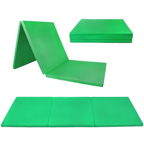 ALPIDEX Klappbare Turnmatte 180 x 60 x 3,2 cm Weichbodenmatte Gymnastikmatte Sportmatte, Farbe:grün von ALPIDEX