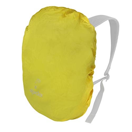 ALPIDEX Rucksack Regenschutz wasserdichte Regenhülle Kordelstopper Packsack Verschiedene Größen, Farbe:Yellow, Volumen:55-80 Liter von ALPIDEX