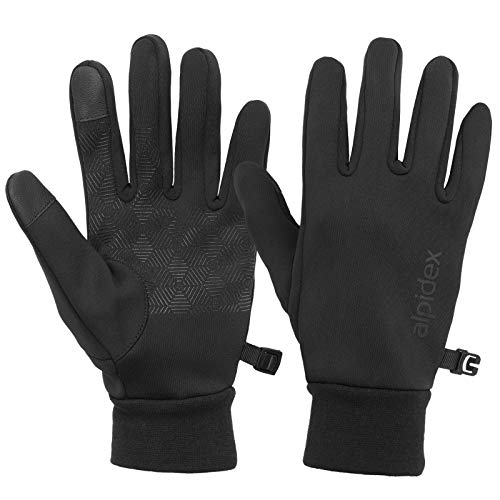 ALPIDEX rutschfeste Handschuhe Touchfunktion Warme Fahrrad Winterhandschuhe Laufhandschuhe, Größe:M von ALPIDEX