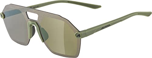 ALPINA BEAM I - Verspiegelte und Bruchsichere Sonnenbrille Mit 100% UV-Schutz Für Erwachsene, olive matt, One Size von ALPINA