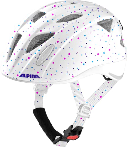 ALPINA Fahrradhelm XIMO LE Unisex Kinderhelm (White Polka dots) von ALPINA