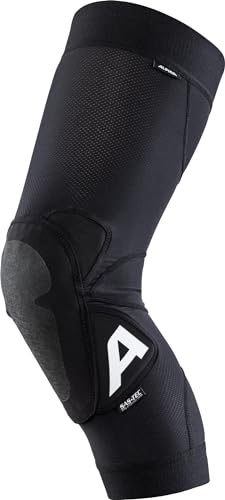 ALPINA Flow PAD Knee - Leichte, stabile & waschbare Knieprotektoren inkl. Mudguard für Dein Fahrrad als Packaging, Black, M/L von ALPINA