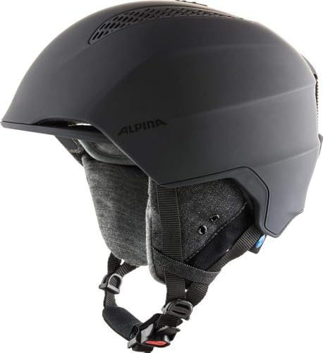 ALPINA GRAND LAVALAN - Nachhaltiger, Sicherer und Indiv. Anpassbarer Skihelm Mit Schafswolle Innenfutter Für Erwachsene, black matt, 61-64 cm von ALPINA