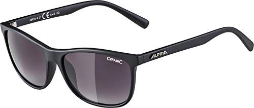 ALPINA JAIDA - Verspiegelte und Bruchsichere Sonnenbrille Mit 100% UV-Schutz Für Erwachsene, black matt, One Size von ALPINA