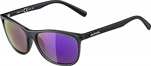 ALPINA JAIDA - Verspiegelte und Bruchsichere Sonnenbrille Mit 100% UV-Schutz Für Erwachsene, grey transparent matt, One Size von ALPINA