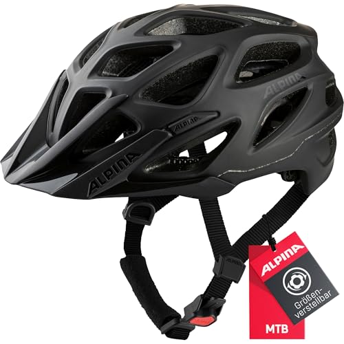 Alpina Mythos 3.0 L.E. - Leichter, Optimal Belüfteter & Anpassbarer Fahrradhelm Mit Antibakteriellen Polstern Für Erwachsene, Black matt, 52-57 cm von ALPINA