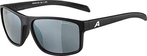 ALPINA NACAN I - Verspiegelte und Bruchsichere Sonnenbrille Mit 100% UV-Schutz Für Erwachsene, black matt, One Size von ALPINA