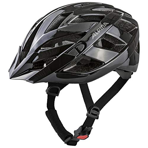 ALPINA PANOMA CLASSIC - Leichter, Optimal Belüfteter Touren Fahrradhelm Mit Optionalen LED-Licht Für Erwachsene, black, 52-57 cm von ALPINA