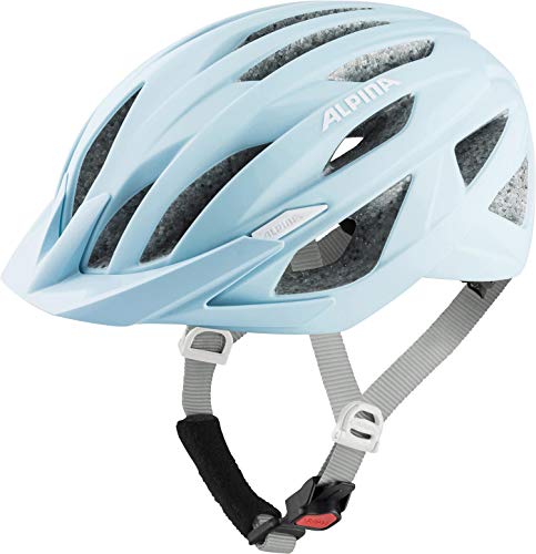 ALPINA PARANA - Leichter, Individuell Anpassbarer Touren Fahrradhelm Mit Fliegennetz Für Erwachsene, pastel blue matt, 51-56 cm von ALPINA