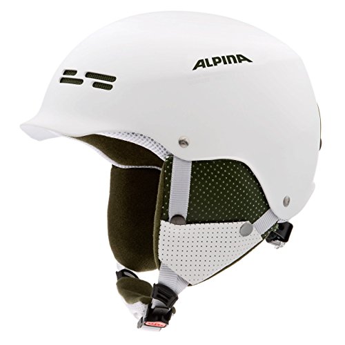 ALPINA Spam Cap Junior Skihelm (Größe: 51-54 cm, 24 weiß matt) von ALPINA