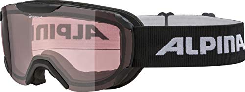 Alpina Sports Thaynes Q Skibrille Kunststoff/Polycarbonat Schwarz 100% UV-Schutz, A7097 0 35 von ALPINA