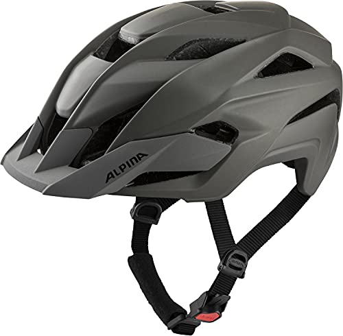 ALPINA KAMLOOP - Individuell Anpassbarer, Leichter & Sicherer Fullface Fahrradhelm Mit Kinnbügel Für Erwachsene, coffee-grey matt, 51-55 cm von ALPINA