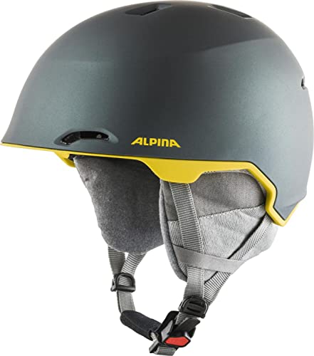 ALPINA MAROI - Sicherer, Bruchfester & Individuell Anpassbarer Skihelm Mit waschbarem Innenfutter Für Erwachsene, moss-green curry matt, 61-64 cm von ALPINA