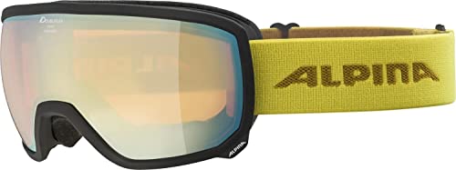 ALPINA SCARABEO Q-LITE - Verspiegelte, Kontrastverstärkende OTG Skibrille Mit 100% UV-Schutz Für Erwachsene, black-curry, One Size von ALPINA