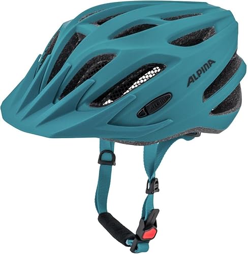 ALPINA Unisex Erwachsene Tour 2.0 Helmet, Petrol-schwarz matt (Mehrfarbig), 53-58 von ALPINA