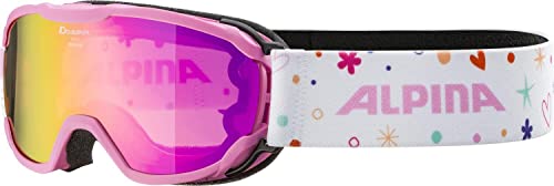 ALPINA Unisex - Kinder, PHEOS JR. Skibrille, rose, One Size von Alpina