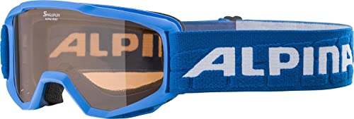 ALPINA Unisex - Kinder, PINEY Skibrille, blue, One Size von Alpina