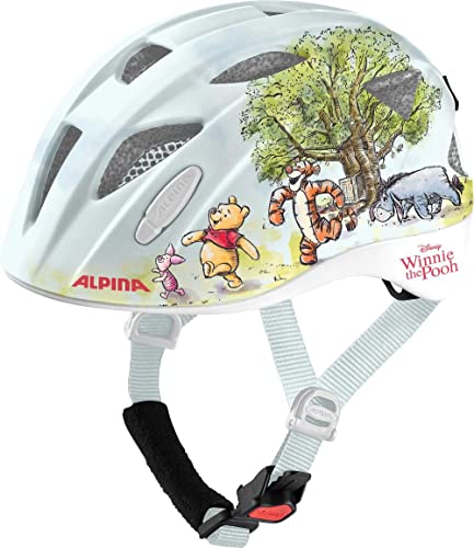 ALPINA XIMO DISNEY - Leichter, Sicherer & Bruchfester Disney Fahrradhelm Mit Optionalen LED-Licht Für Kinder, Winnie Pooh gloss, 47-51 cm von ALPINA
