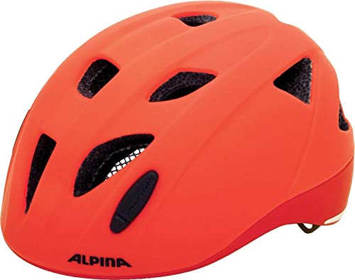 ALPINA XIMO L.E. - Leichter, Sicherer & Bruchfester Fahrradhelm Mit Optionalen LED-Licht Für Kinder, red matt, 49-54 cm von ALPINA