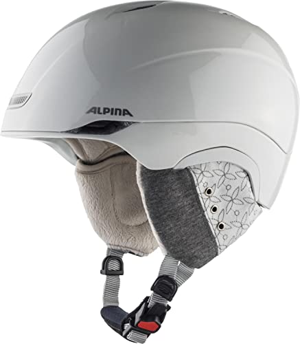 ALPINA PARSENA - Sicherer, Bruchfester & Individuell Anpassbarer Skihelm Für Erwachsene, white diamonds, 52-56 cm von ALPINA